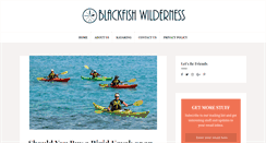 Desktop Screenshot of blackfishwilderness.com